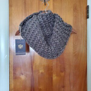 Chunky Knit Gray Scarf